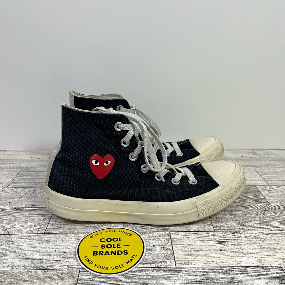 Converse - COMME DES GARCONS Unisex Chuck 70 High Top W8, M6 black & White